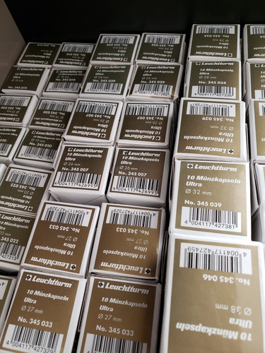 Imagen 2 de 2 de Cápsulas Para Monedas Premium Ultra 26 Mm Leuchtturm