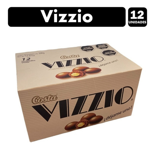 Chocolate Vizzio, De Costa - Caja Con 12 Sobres De 33gr C/u.