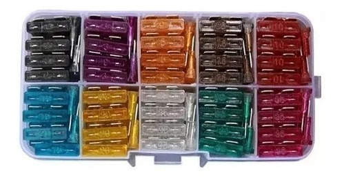 Imagen 4 de 6 de Kit Fusible Eléctricos 12v Autos Motos 100 Unidades