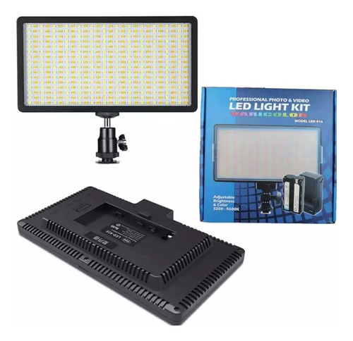 Lámpara 416led's Para Vídeo 3200-5600k Bateria Y Cargador