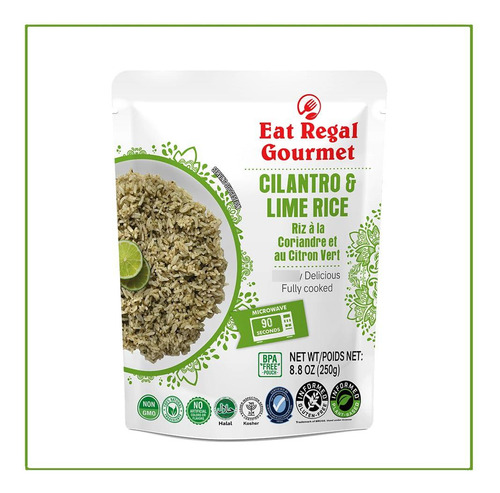 Arroz Con Cilantro Y Lima Instantáneo 6 Paquetes 90 Segundos