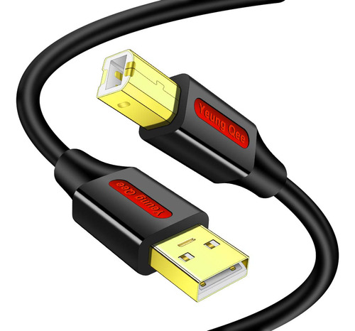 Cable De Impresora De 1.5 Pies, Cable Usb De Alta Velocidad 