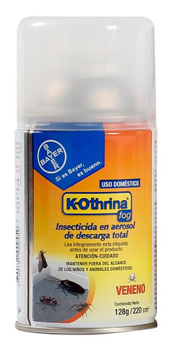 Fumigante Insecticida K-othrina Fog Bayer 220 Cc.