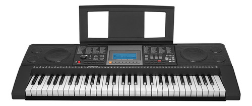 Teclado Musical Kaiser Mtc-5520 61 Teclas 180 Ritmos Negro