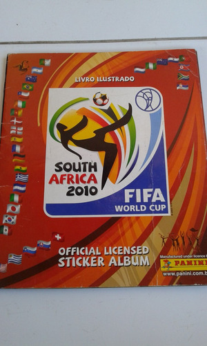 Álbum Copa 2010 África Do Sul Incompleto Bom Estado