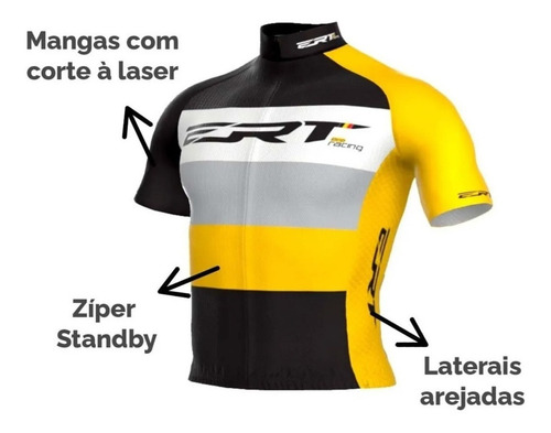 Imagem 3 de 5 de Camisa Ciclismo Ert New Elite Pro Rancing Vanert