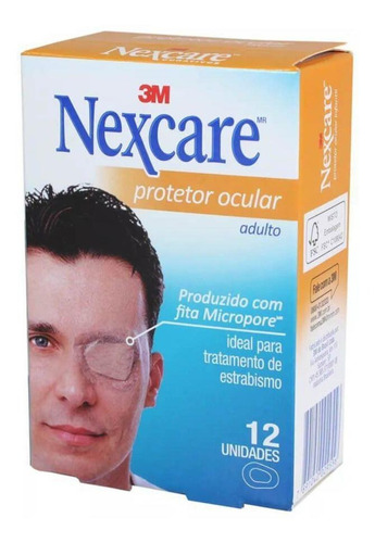 Nexcare 3m Protetor Ocular Adulto Para Estrabismo C/12