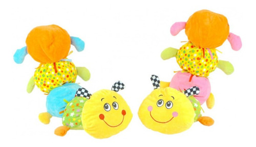 Imagen 1 de 2 de Ciempiés Sonajero De Peluche 55cm Gusano Woody Toys 53631
