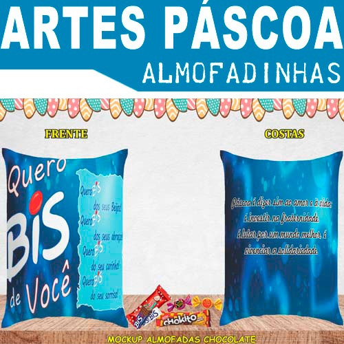 Kit Digital Almofadinhas Bolso Páscoa Sublimação 20 Artes