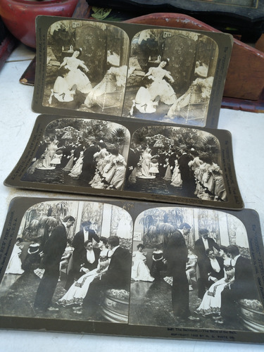 Foto Antigua Stereograph 1903 Baile 