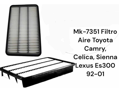 Filtro Aire Tipo Panel Toyota Camrry Celica Sienna 