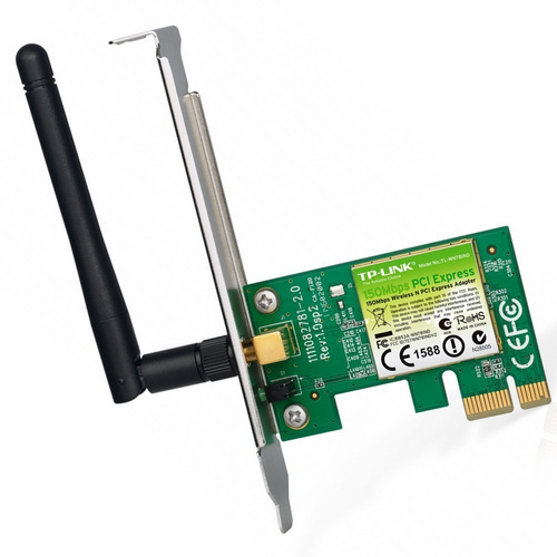 Placa Wifi Pci-e Tp-link Tl-wn781nd 150mbps Red Inalambrica