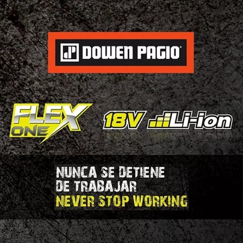 Imagen 4 de 5 de Bateria 18vcc 2.0 Ah Flex One Dowen Pagio 18v 2 Ah