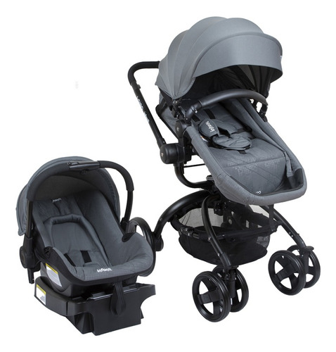 Coche Travel System I-giro Bright Gray Infanti Gris Negro