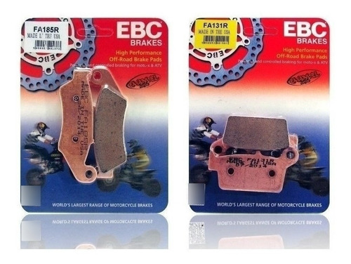 Pastillas Freno Ebc R Juego Honda Cr 250 R 1997-2001