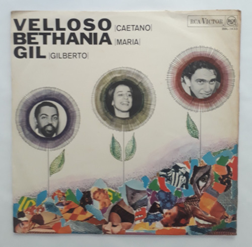 Lp Vinil (vg Velloso Bethânia E Gilberto Gil 1a Ed 68 Black