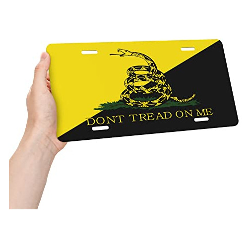 Placa De Matrícula Don't Tread On Me Parte Delantera...