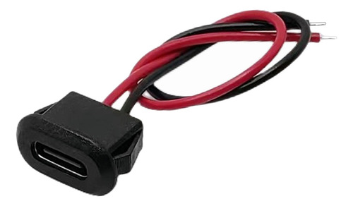 Conector Usb Tipo C Impermeable Tipo C Con Hebilla De Negro