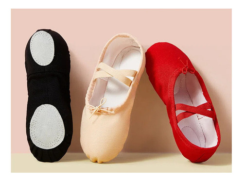 Zapatos Fiesta De Ballet Para Niña Y Mujer, Piel Pu Elástica