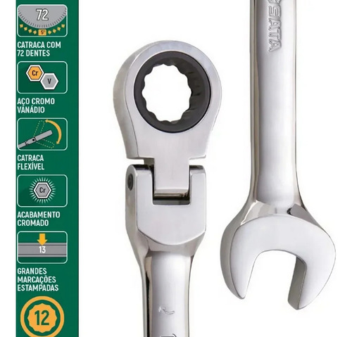 Chave Combinada Articulada Com Catraca 14mm Sata St46405st
