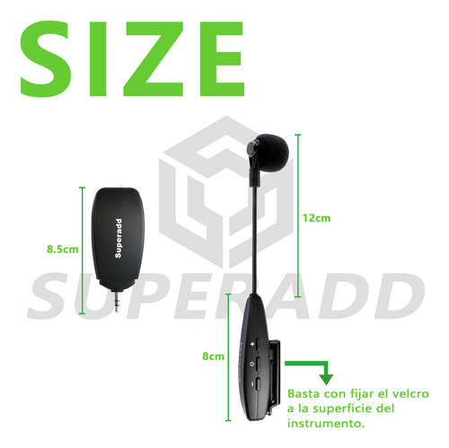 Microfone Sem Fio Superadd Kx623 Para Acordeão
