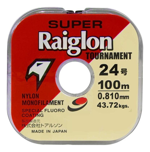 Linha Tournament Raiglon 24,0 810mm Fluor Coating Branca