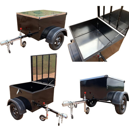 Carreta Reboque Baú Box - Pequenas Entregas Delivery