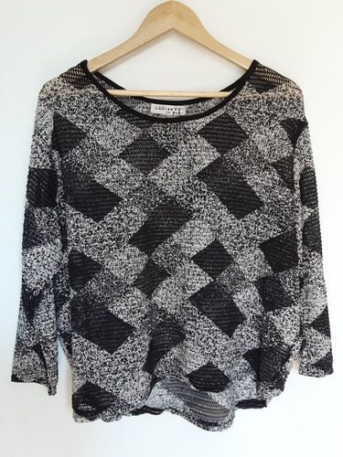 Blusa Italiana Manga Larga Tejida, Talla L / Xl