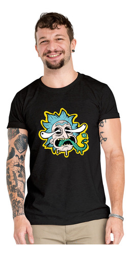 Polera Rick And Morty Acid Series Algodón Orgánico Wiwi