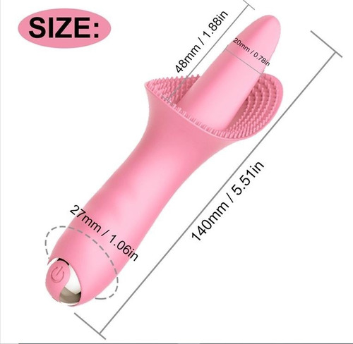 Vibrador De Lengua Para Clítoris Vagina Anal Consolador Usb