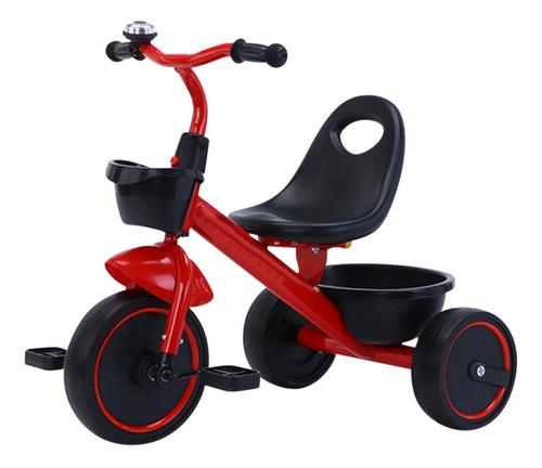 Triciclo Con Canasta Plástica Rojo