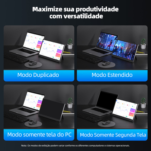 Monitor Game Portátil 15.6 1080p Hdr 100% Rgb Contraste Ips