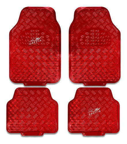 Juego Tapetes Metalizados Auto Camioneta Universales 4pz