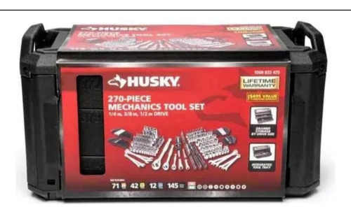 Autocle Husky Herramientas Mecanicas 270 Pzs Negro (Usado)