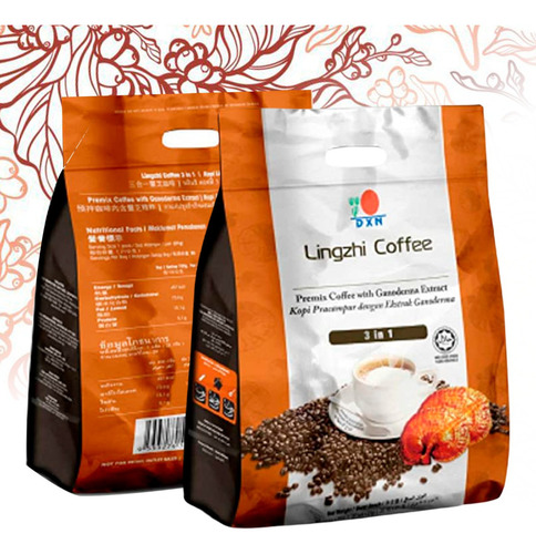 Café Soluble Dxn Premium 3 En 1 Con Crema 20 Sobres