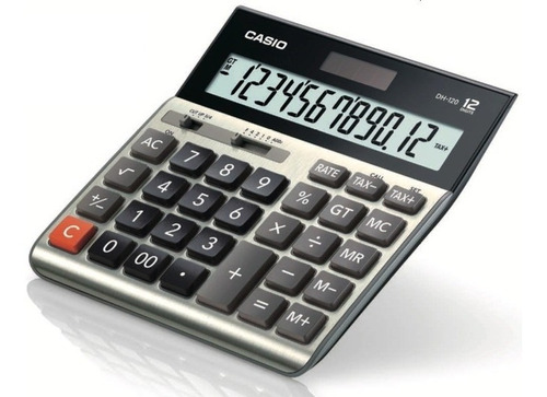 Imagen 1 de 7 de Calculadora De Escritorio Casio Dh-120