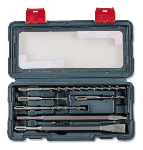 Imagen 2 de 9 de Rotomartillo Percutor 28mm Bosch Professional 3,1 J + Mechas