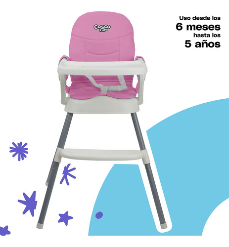 Silla Alta Cosco Pop Rosa