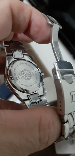 Relogio Tissot Pr200 Cronograf Vidro Saphira Aço 200 Metros