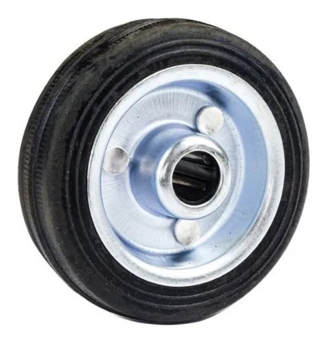 Imagem 1 de 10 de Roda Borracha C/ Nucleo De Aço Zincado 3 75mm Beltools