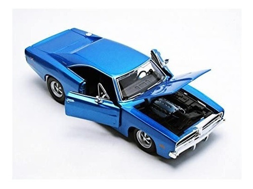 Dodge Charger R / T  Azul   - 1969 Escala 1:24 