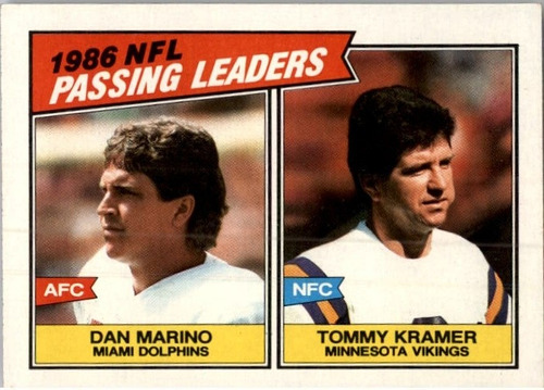 1987 Topps #227 Passing Leaders/tommy Kramer/dan Marino