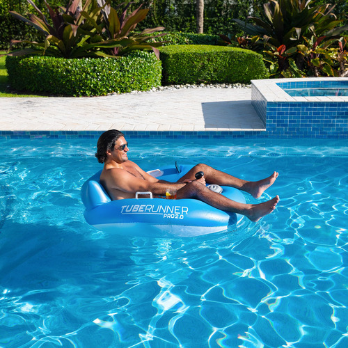 Piscina Inflável Motorizada Float Tube Runner 2.0 Blue Poolc