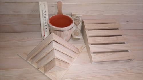 Balde De Madera Artesanal Para Sauna