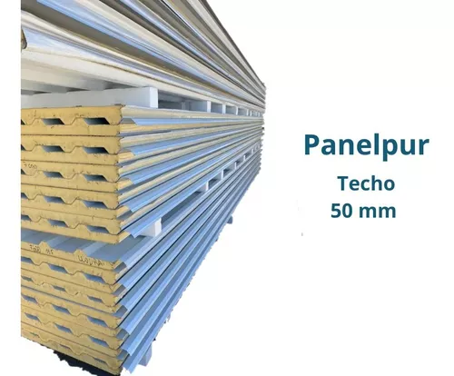 Panel Techos Aislante 30 Poliuretano Doble Chapa Precio X M2