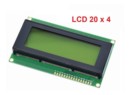Display Lcd 20x4. Amarillo Y Azul. Para Pic, Arduino Etc.