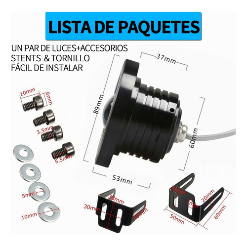 Un Par De Faros Antiniebla Led 3,5in Ojos De Ángel