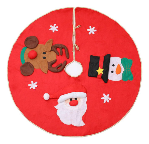 Base De De Árbol Bordada Panel Grande De Árbol De Navidad