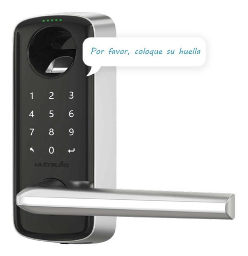 Cerradura Ultraloq Lever + Bridge Huella Clave Wifi Airbnb