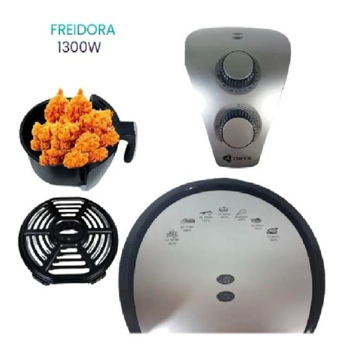 Imagen 2 de 5 de Freidora Eléctrica De Aire Sin Aceite Oryx 3.2lts 1300w